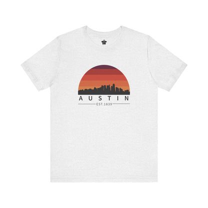 Austin Established Retro Sunset Tshirt