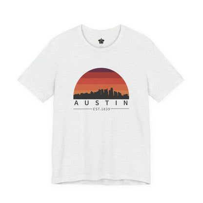 Austin Established Retro Sunset Tshirt