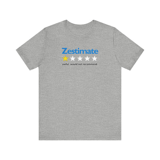 How Accurate Is The Zestimate? - Funny Real Estate T-Shirt
