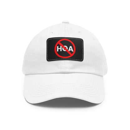 No HOA Hat with Leather Patch