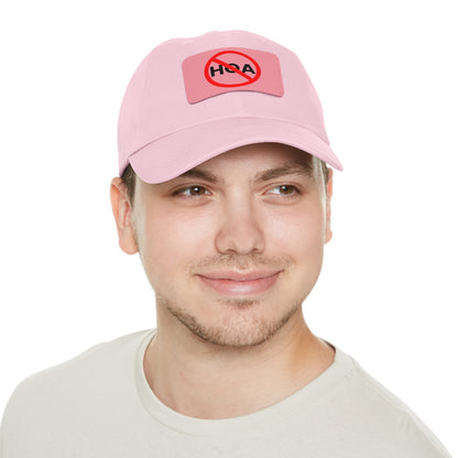 No HOA Hat with Leather Patch