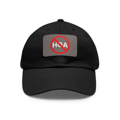 No HOA Hat with Leather Patch