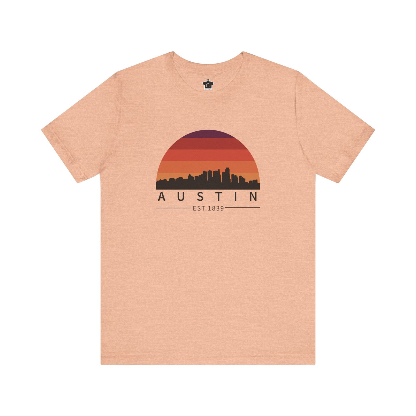 Austin Established Retro Sunset Tshirt
