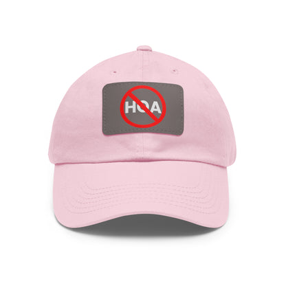 No HOA Hat with Leather Patch
