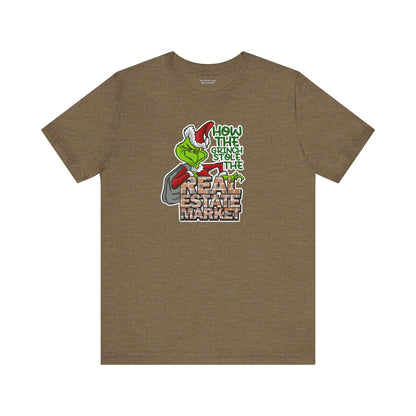 How The Grinch Stole The Real Estate Market – The Perfect Realtor® Holiday Tee