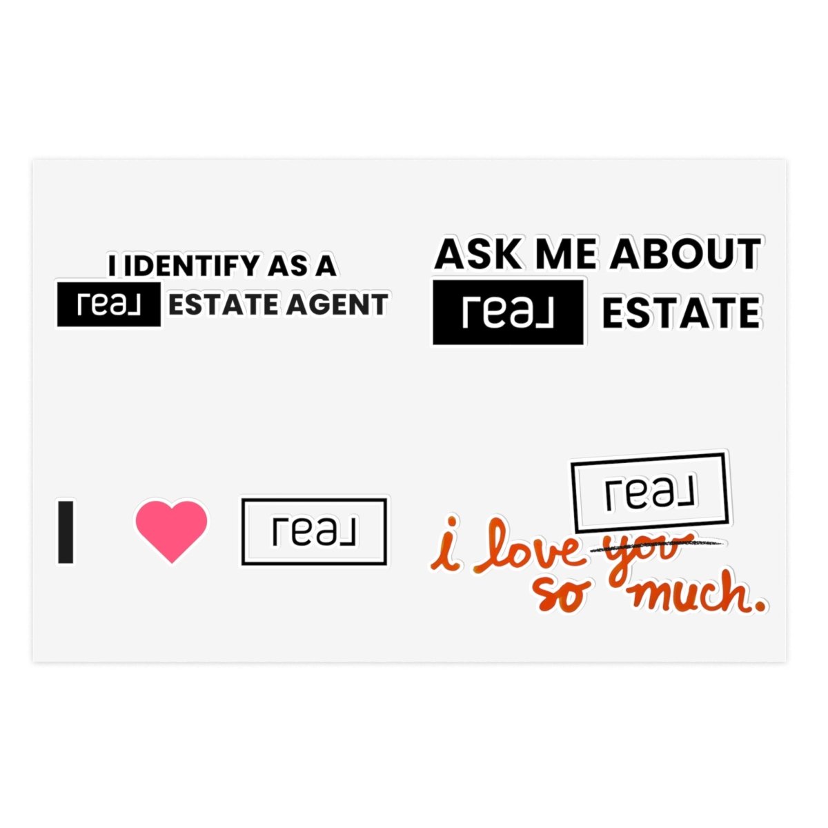 All 4 REAL Sticker Sheets - Paper products | ShirtyAgents