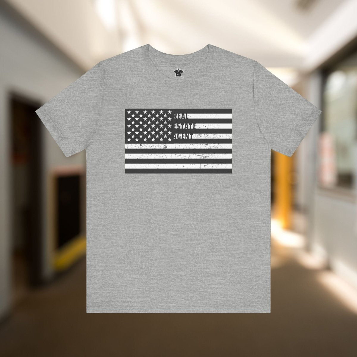 American Flag Real Estate Agent Distressed T-Shirt - T-Shirt | ShirtyAgents