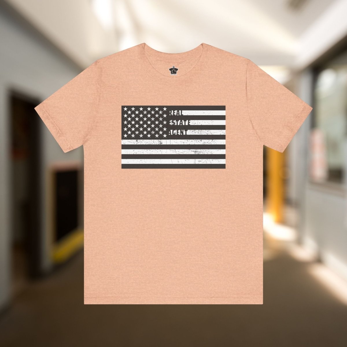 American Flag Real Estate Agent Distressed T-Shirt - T-Shirt | ShirtyAgents