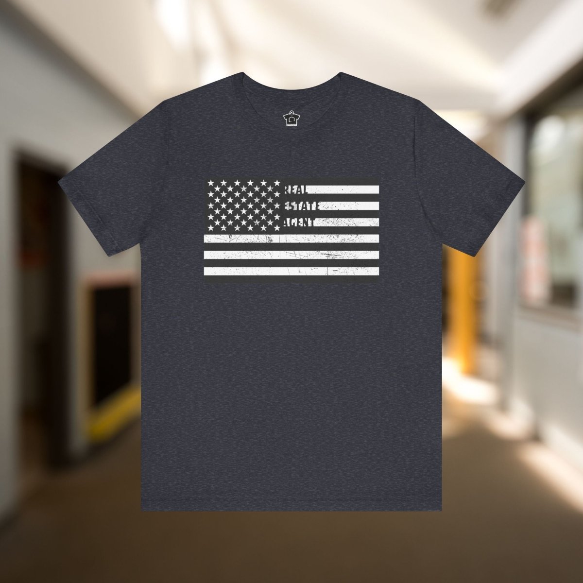 American Flag Real Estate Agent Distressed T-Shirt - T-Shirt | ShirtyAgents