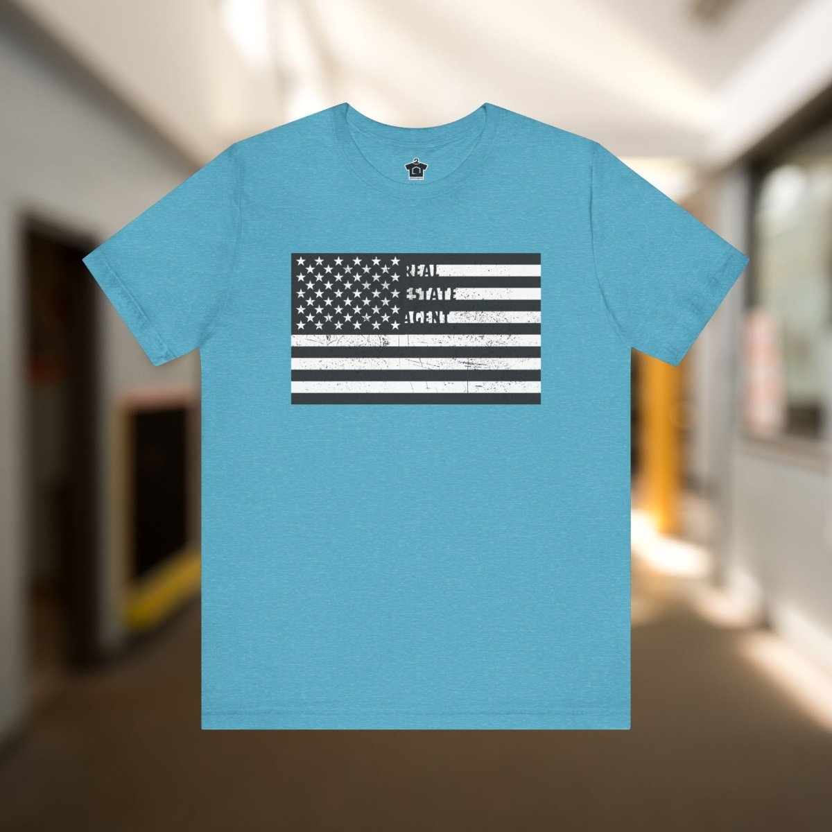 American Flag Real Estate Agent Distressed T-Shirt - T-Shirt | ShirtyAgents