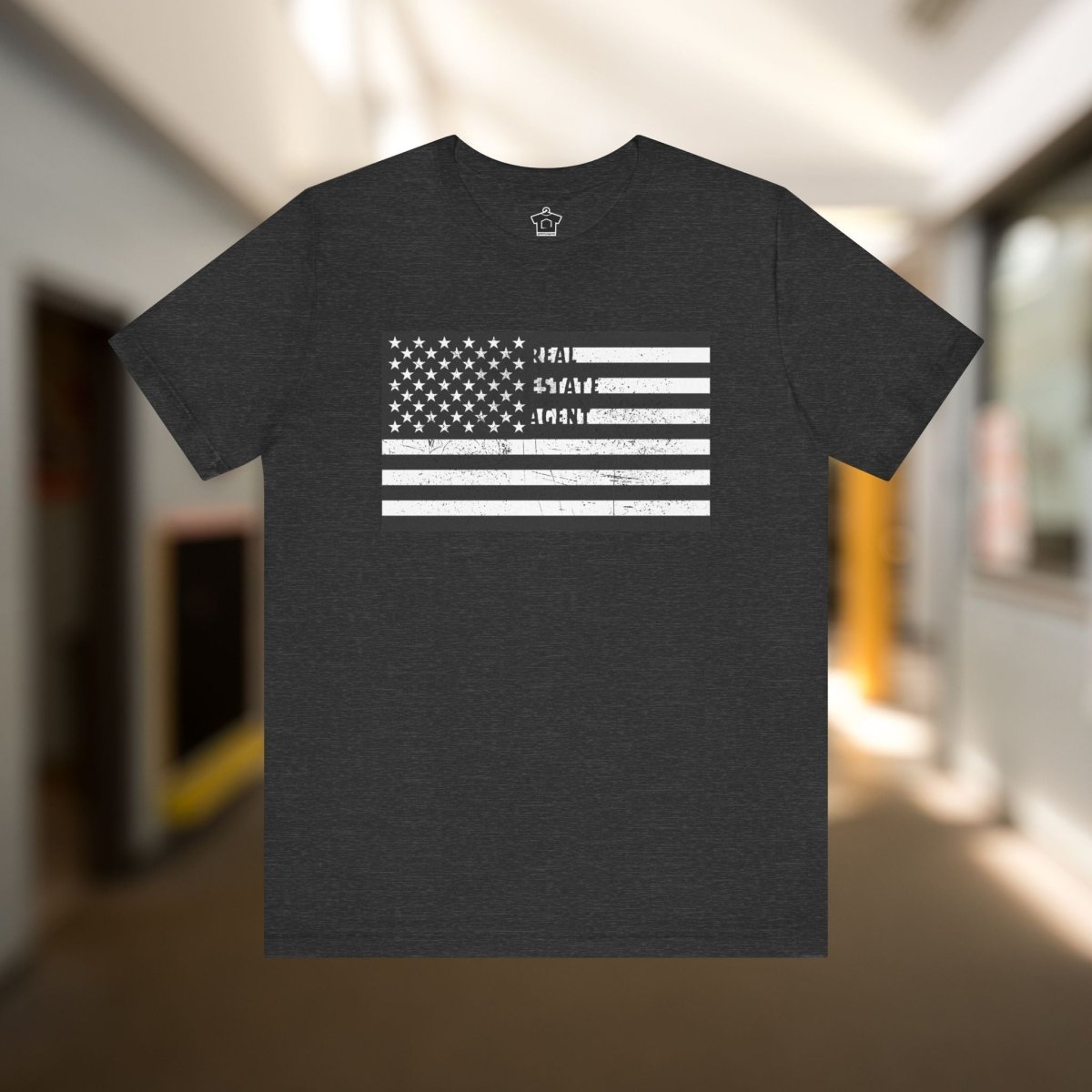 American Flag Real Estate Agent Distressed T-Shirt - T-Shirt | ShirtyAgents