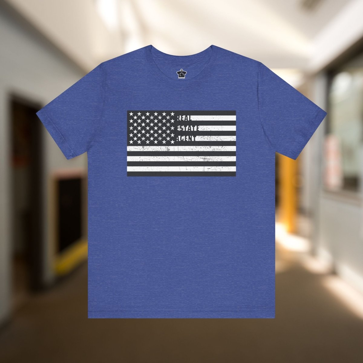 American Flag Real Estate Agent Distressed T-Shirt - T-Shirt | ShirtyAgents