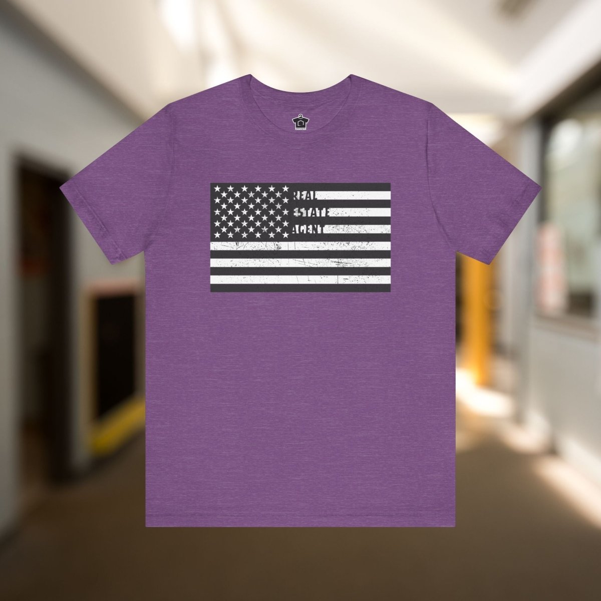 American Flag Real Estate Agent Distressed T-Shirt - T-Shirt | ShirtyAgents