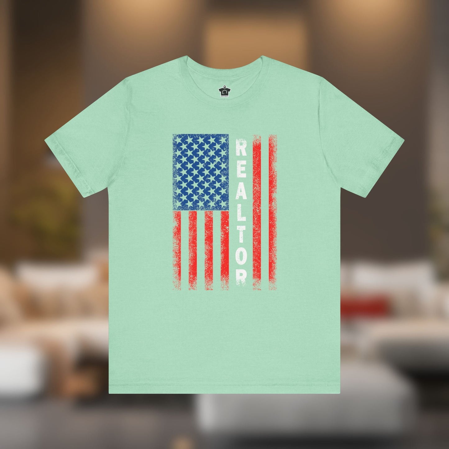 American Flag REALTOR V2 T-Shirt - T-Shirt | ShirtyAgents