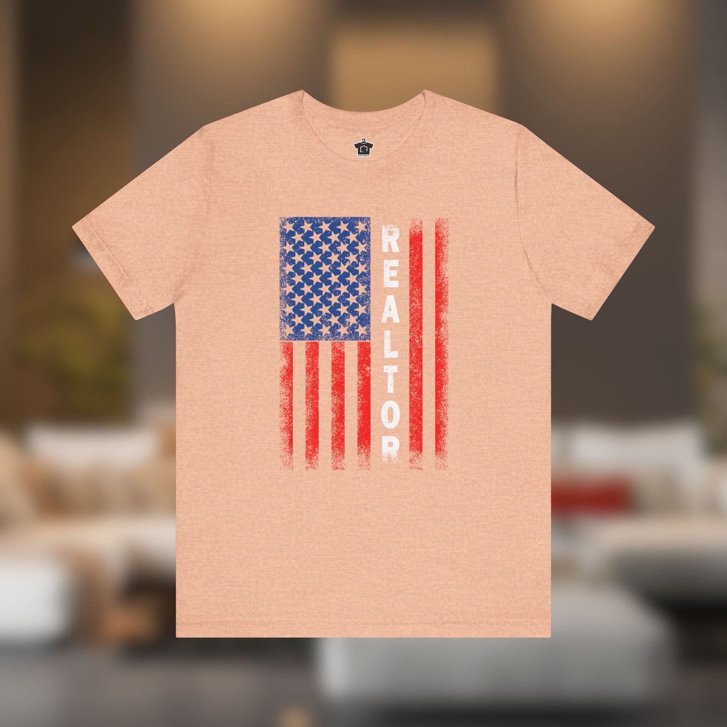 American Flag REALTOR V2 T-Shirt - T-Shirt | ShirtyAgents