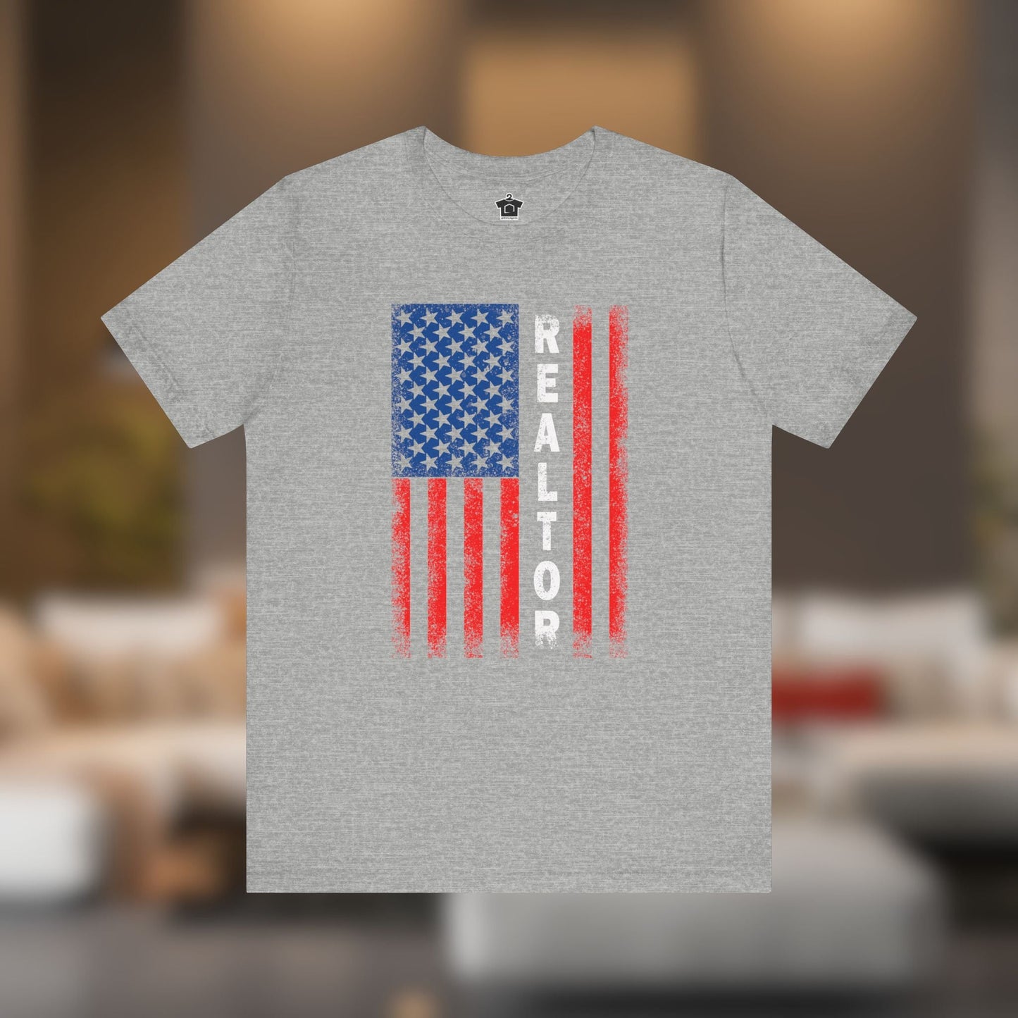 American Flag REALTOR V2 T-Shirt - T-Shirt | ShirtyAgents