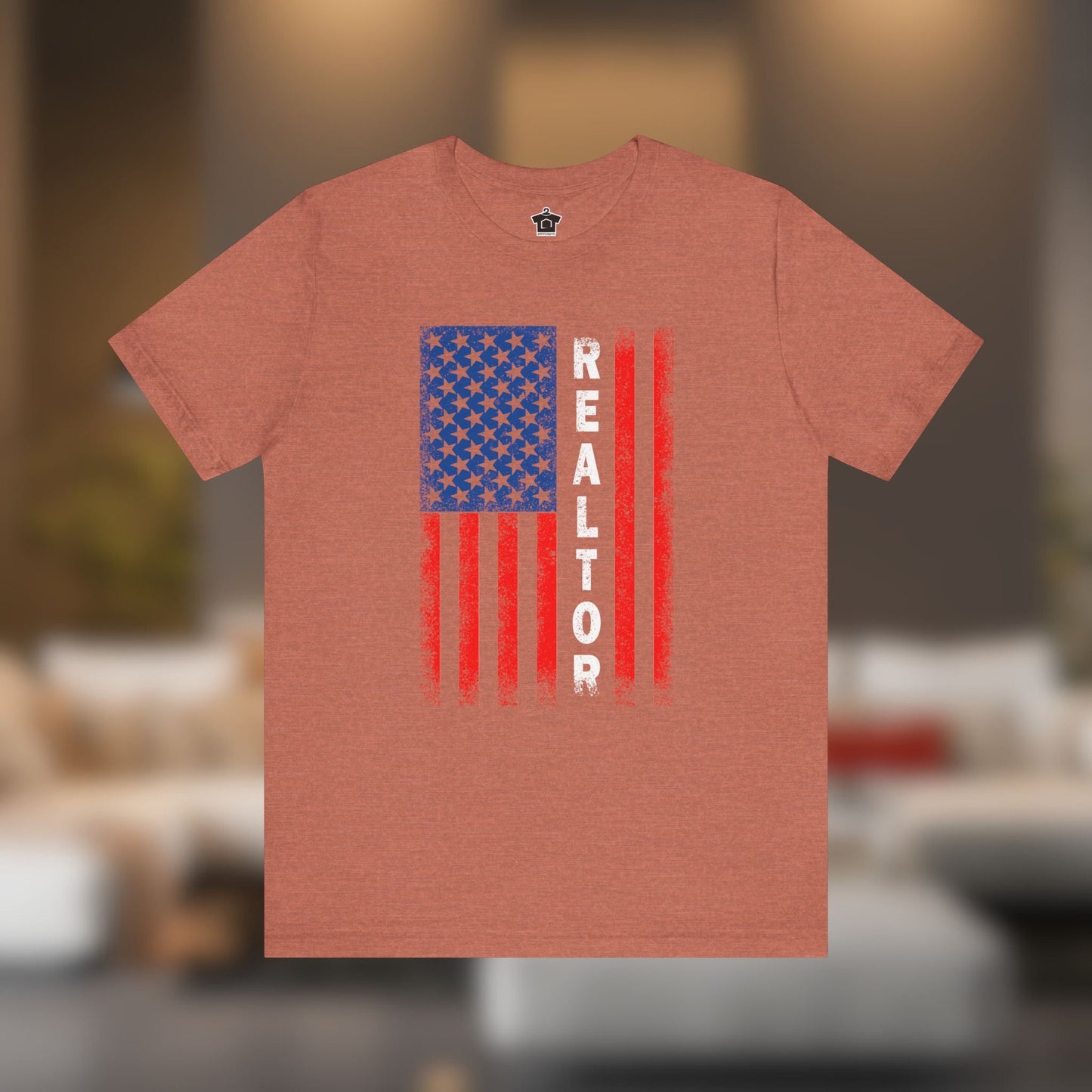 American Flag REALTOR V2 T-Shirt - T-Shirt | ShirtyAgents