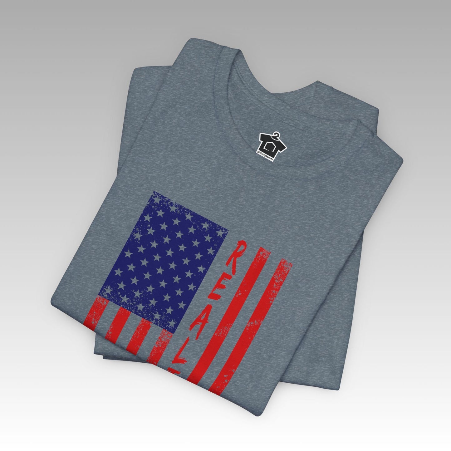 American Flag REALTOR V3 - Red Edition - T-Shirt | ShirtyAgents