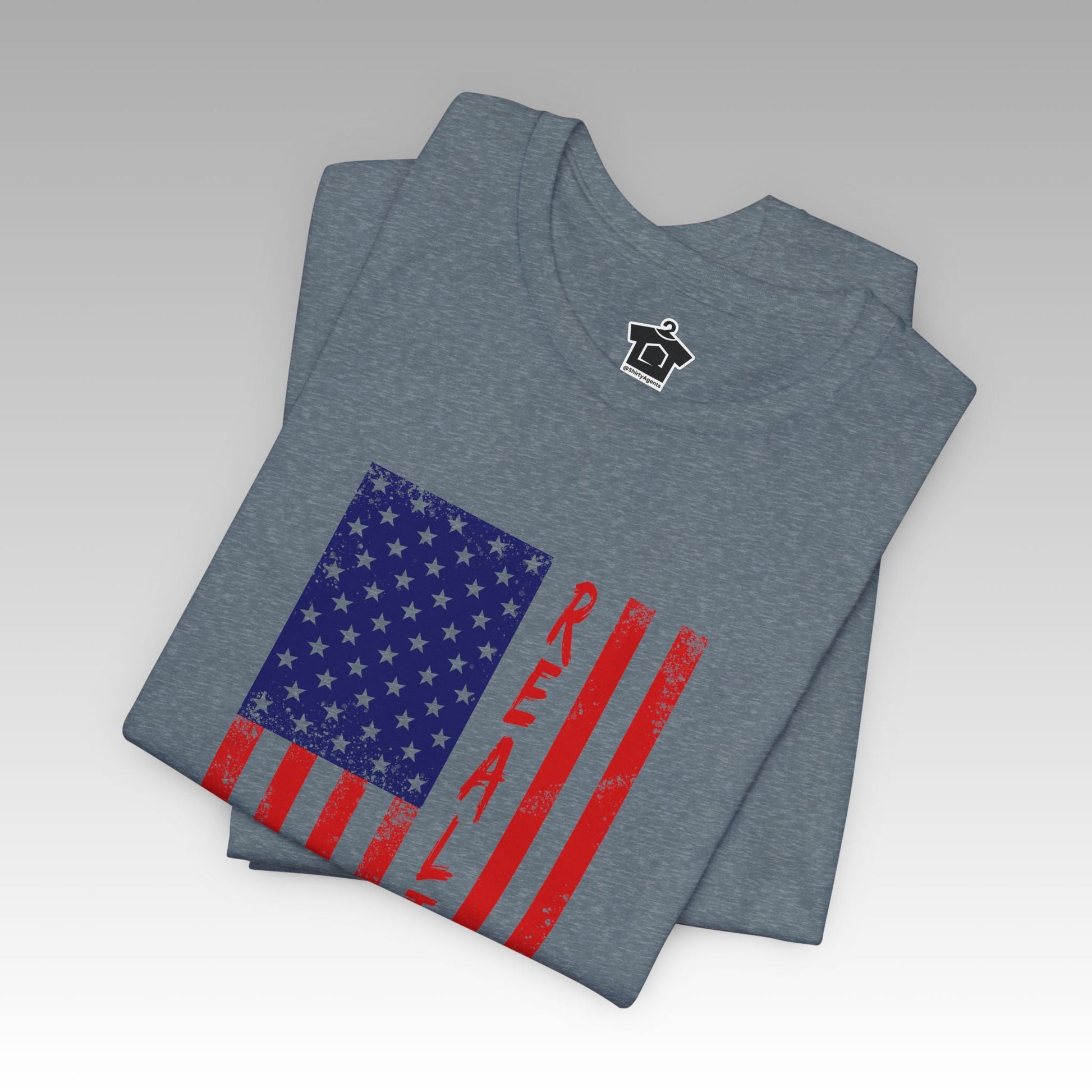 American Flag REALTOR V3 - Red Edition - T-Shirt | ShirtyAgents