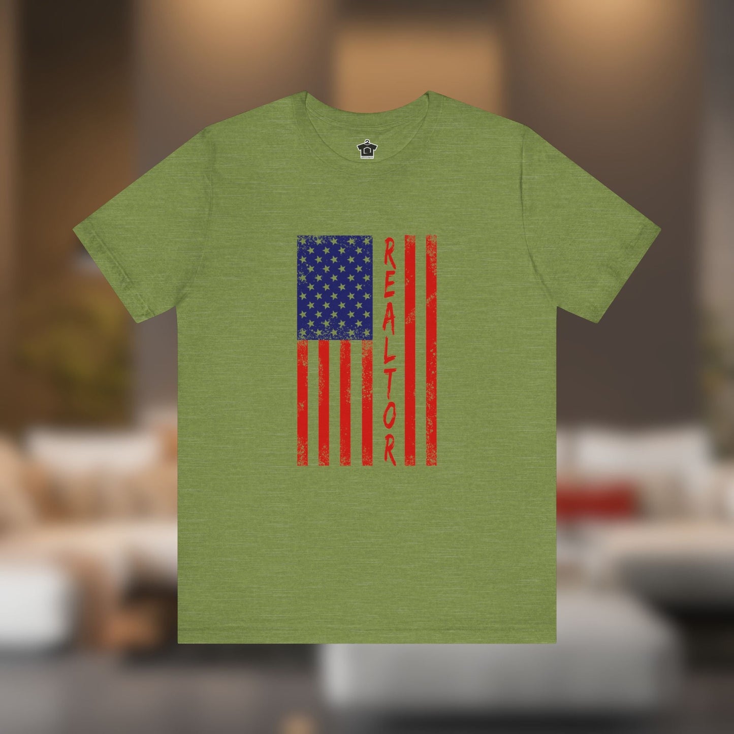 American Flag REALTOR V3 - Red Edition - T-Shirt | ShirtyAgents
