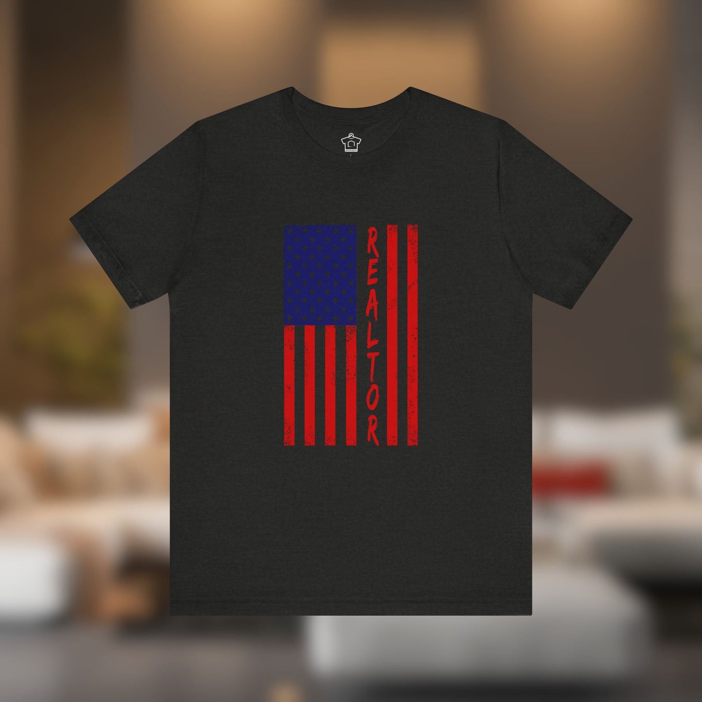 American Flag REALTOR V3 - Red Edition - T-Shirt | ShirtyAgents
