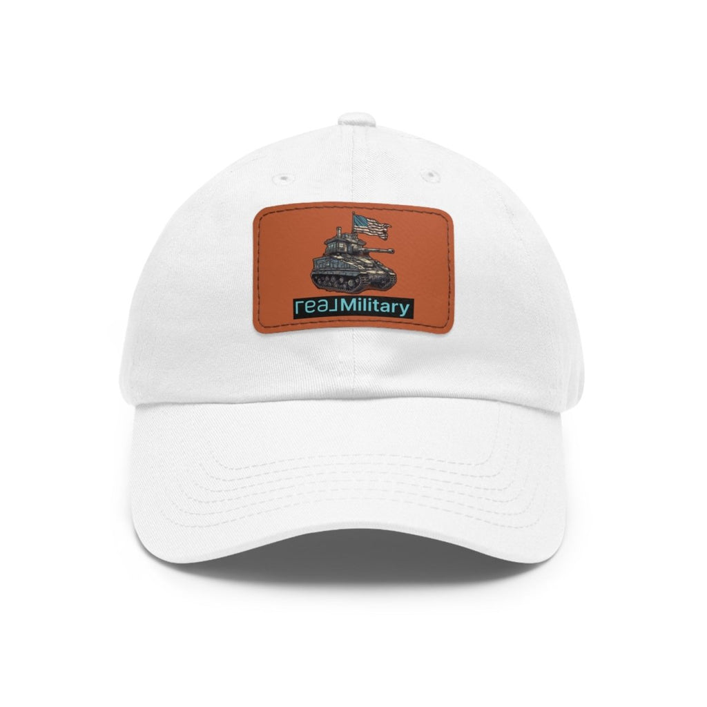 An American Tank REAL Military Hat with Leather Patch - Hats | ShirtyAgents