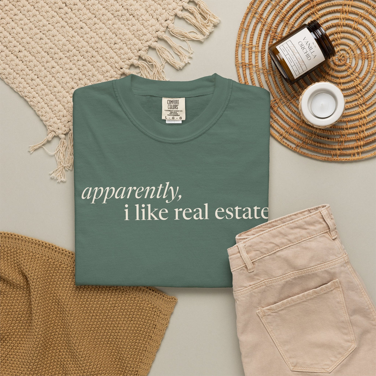 Apparently, I Like Real Estate | Heavy Tee - T-Shirt | ShirtyAgents