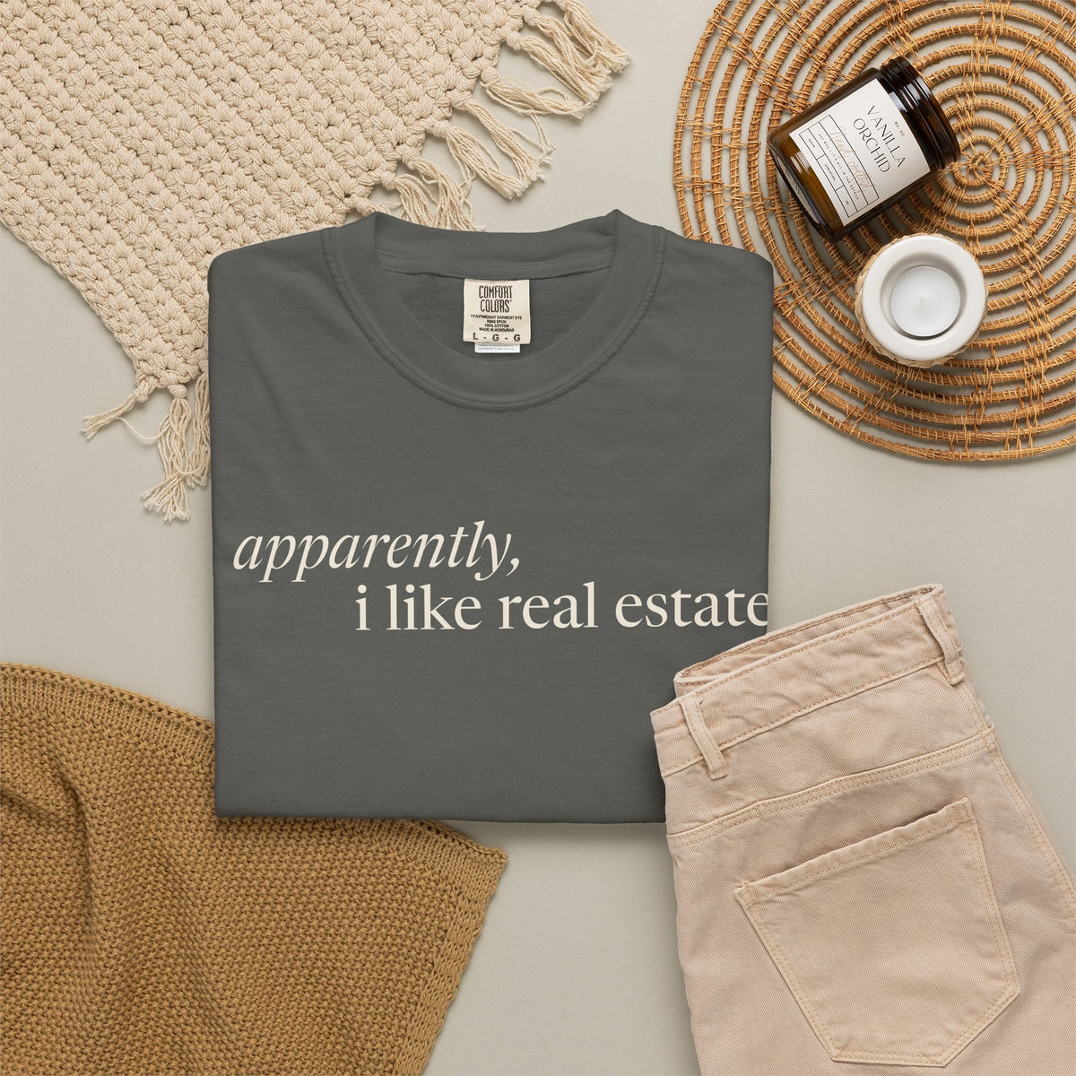Apparently, I Like Real Estate | Heavy Tee - T-Shirt | ShirtyAgents
