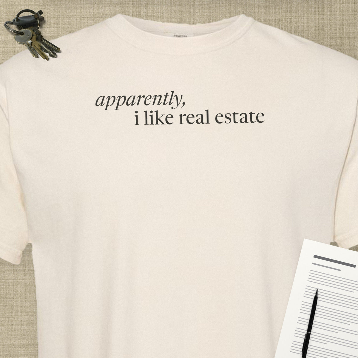 Apparently, I Like Real Estate | Heavy Tee - T-Shirt | ShirtyAgents