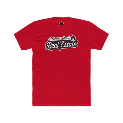 Ask Me About Real Estate Speech Bubble Tee - T-Shirt | ShirtyAgents