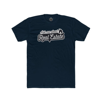Ask Me About Real Estate Speech Bubble Tee - T-Shirt | ShirtyAgents