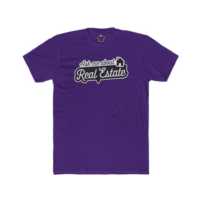 Ask Me About Real Estate Speech Bubble Tee - T-Shirt | ShirtyAgents
