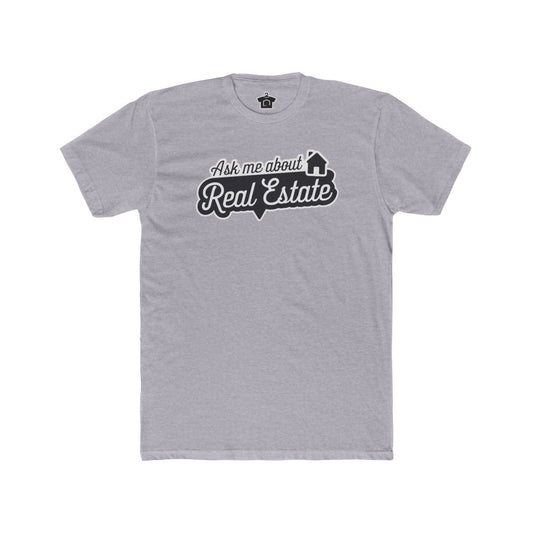 Ask Me About Real Estate Speech Bubble Tee - T-Shirt | ShirtyAgents