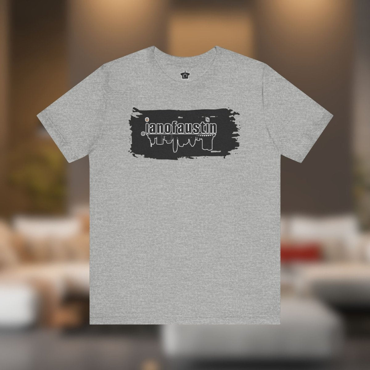 @ianofaustin REAL Austin Skyline Black Brush - T-Shirt | ShirtyAgents