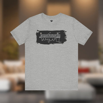 @ianofaustin REAL Austin Skyline Black Brush - T-Shirt | ShirtyAgents