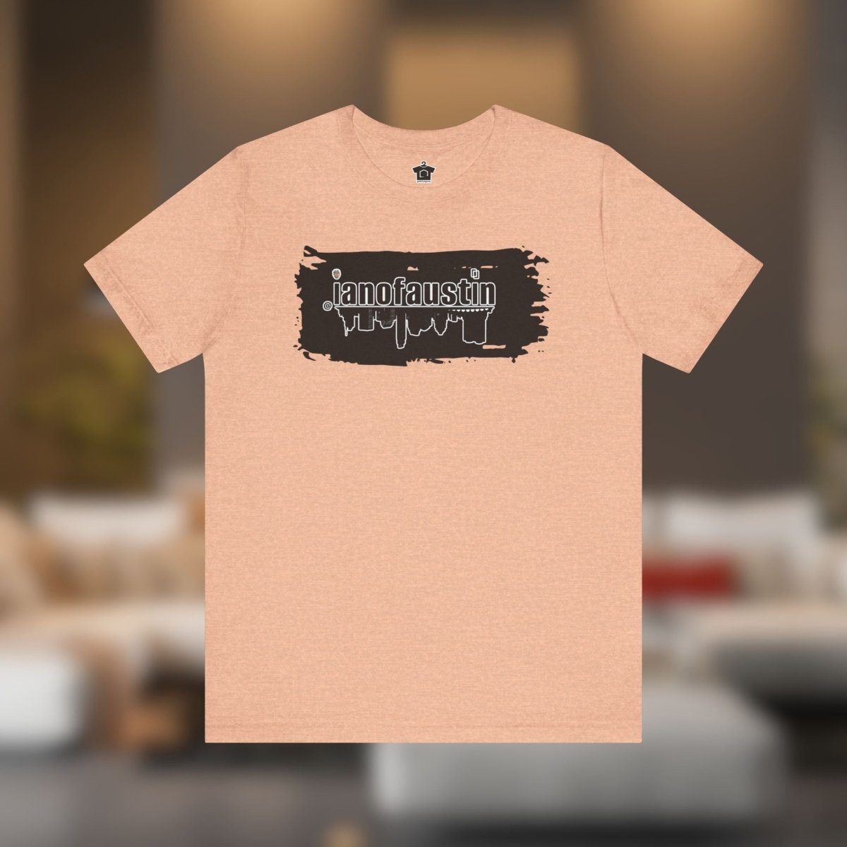 @ianofaustin REAL Austin Skyline Black Brush - T-Shirt | ShirtyAgents