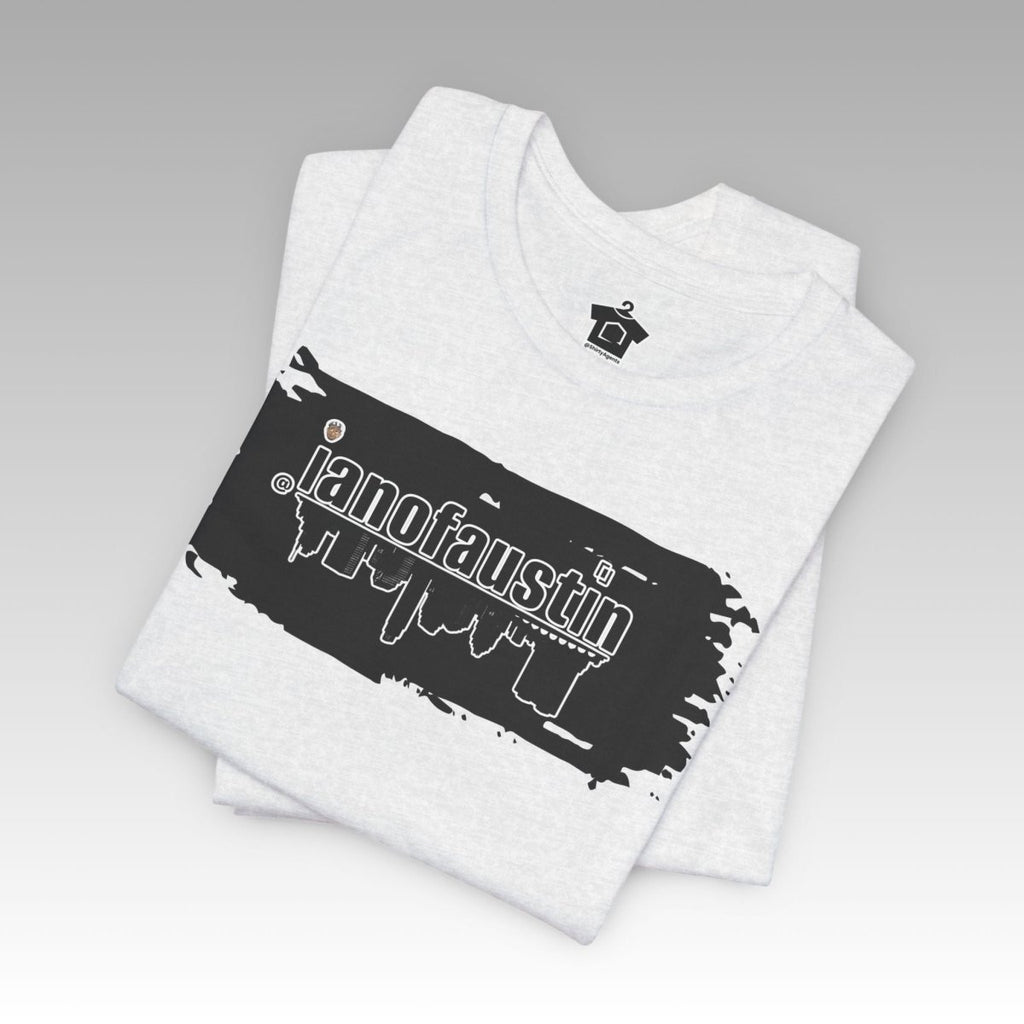 @ianofaustin REAL Austin Skyline Black Brush - T-Shirt | ShirtyAgents