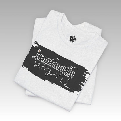 @ianofaustin REAL Austin Skyline Black Brush - T-Shirt | ShirtyAgents