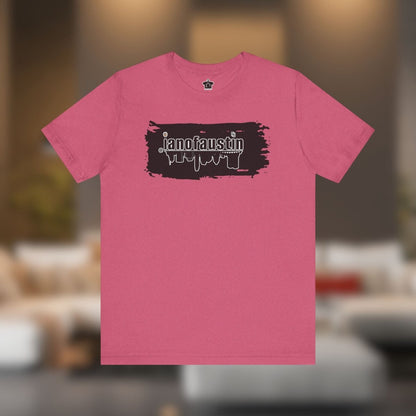@ianofaustin REAL Austin Skyline Black Brush - T-Shirt | ShirtyAgents