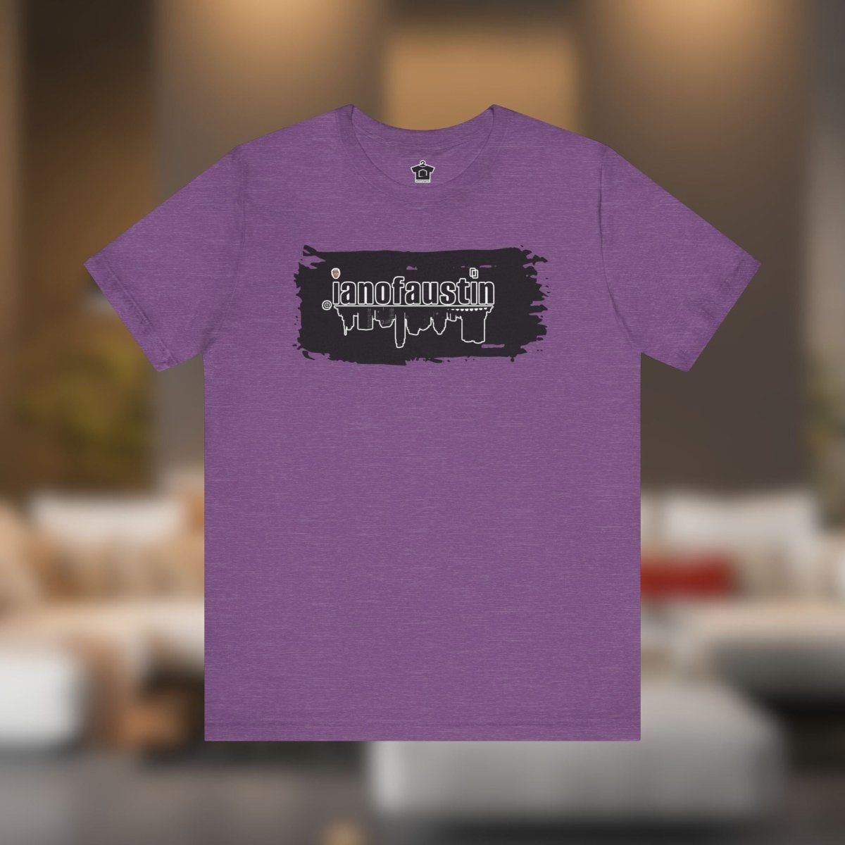 @ianofaustin REAL Austin Skyline Black Brush - T-Shirt | ShirtyAgents