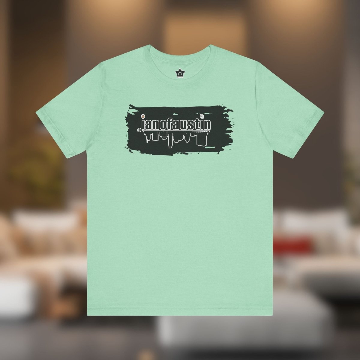 @ianofaustin REAL Austin Skyline Black Brush - T-Shirt | ShirtyAgents