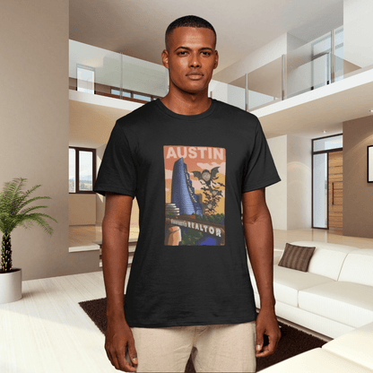 Austin Bat Bridge ianofaustin - T-Shirt | ShirtyAgents