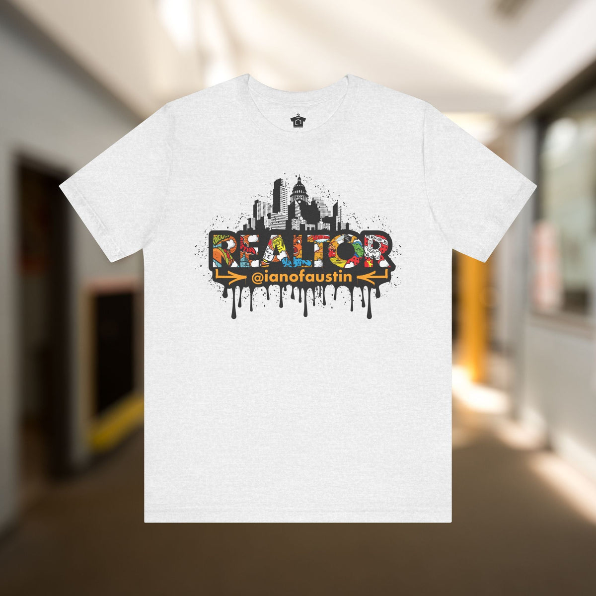 Austin Skyline Realtor Graffiti Tshirt | ianofaustin - T-Shirt | ShirtyAgents
