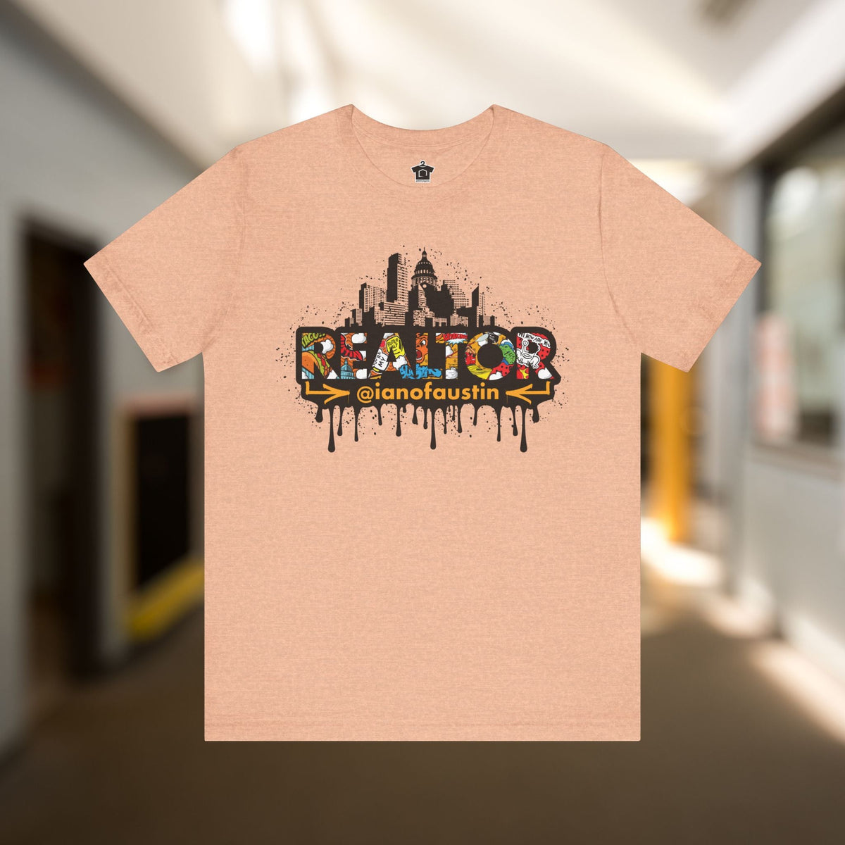 Austin Skyline Realtor Graffiti Tshirt | ianofaustin - T-Shirt | ShirtyAgents