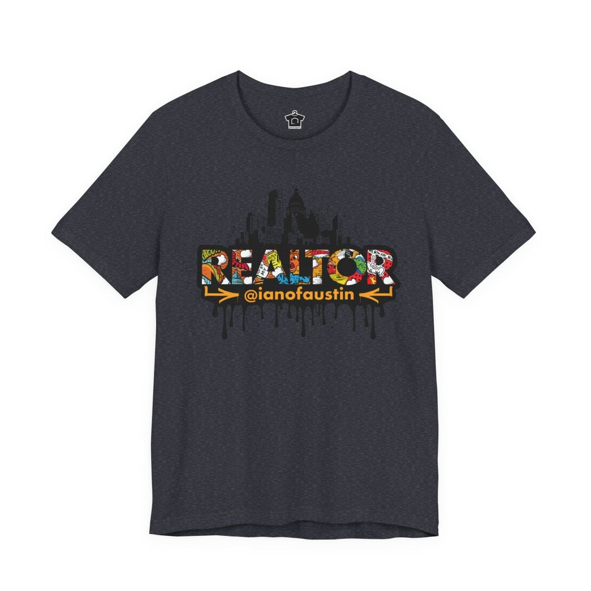 Austin Skyline Realtor Graffiti Tshirt | ianofaustin - T-Shirt | ShirtyAgents