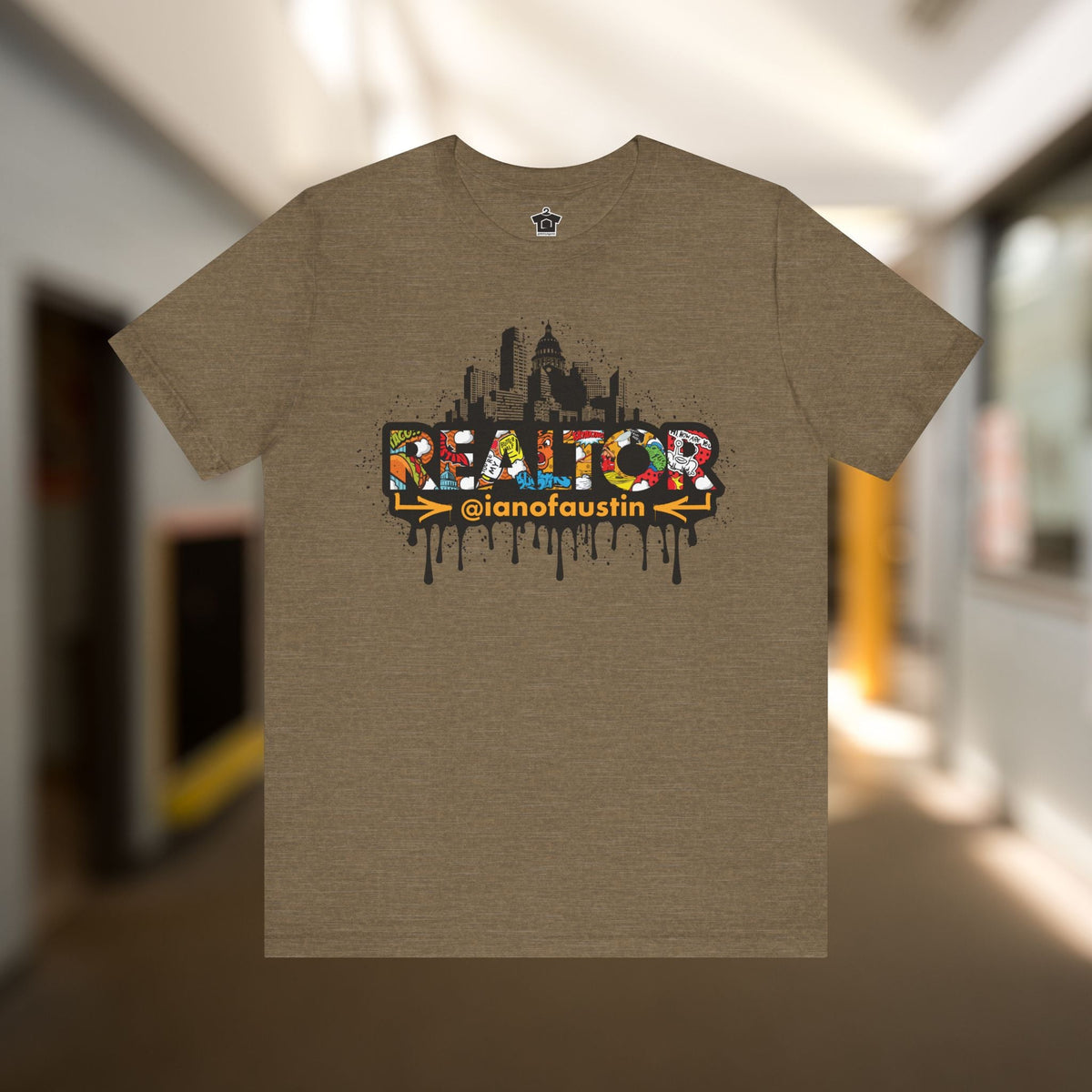 Austin Skyline Realtor Graffiti Tshirt | ianofaustin - T-Shirt | ShirtyAgents