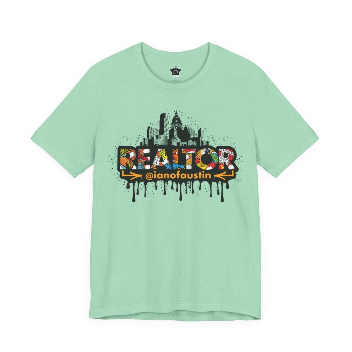 Austin Skyline Realtor Graffiti Tshirt | ianofaustin - T-Shirt | ShirtyAgents