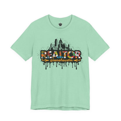Austin Skyline Realtor Graffiti Tshirt | ianofaustin - T-Shirt | ShirtyAgents