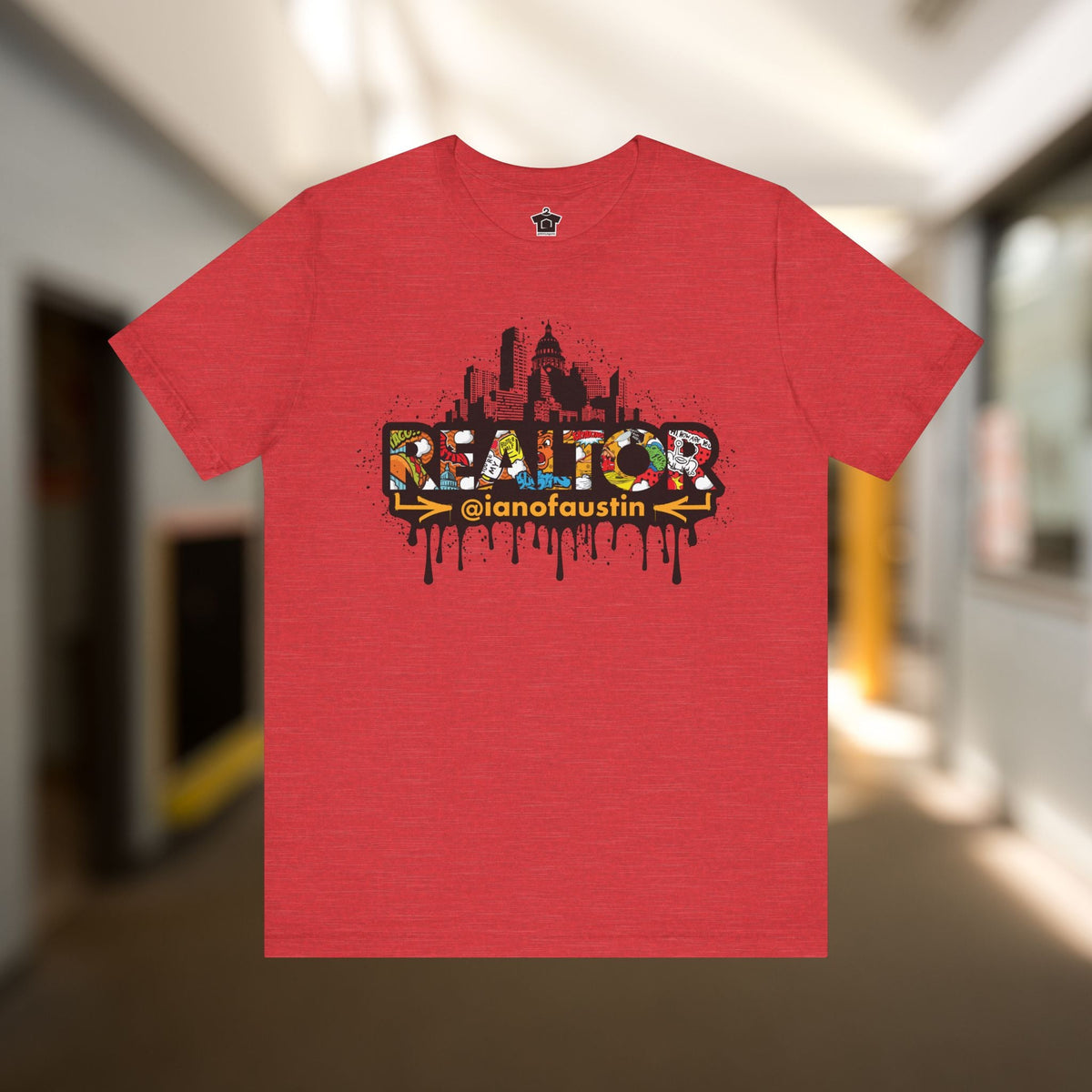 Austin Skyline Realtor Graffiti Tshirt | ianofaustin - T-Shirt | ShirtyAgents