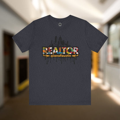Austin Skyline Realtor Graffiti Tshirt | ianofaustin - T-Shirt | ShirtyAgents